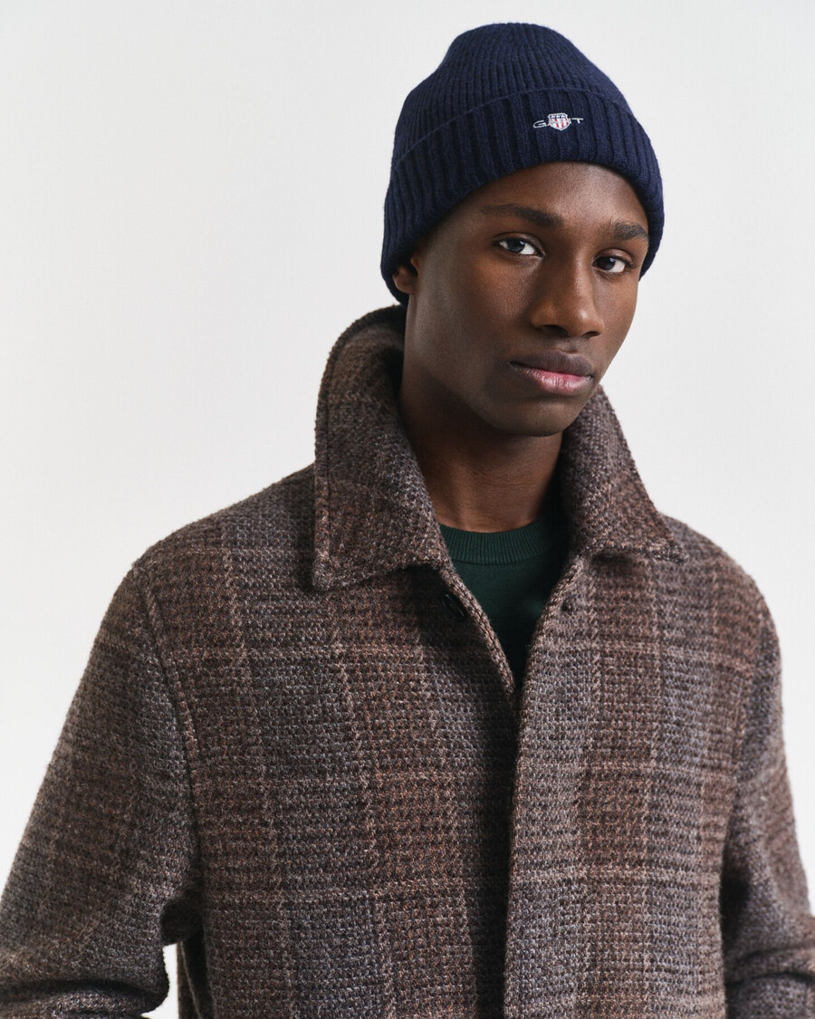 czapka wełniana shield wool beanie – marine