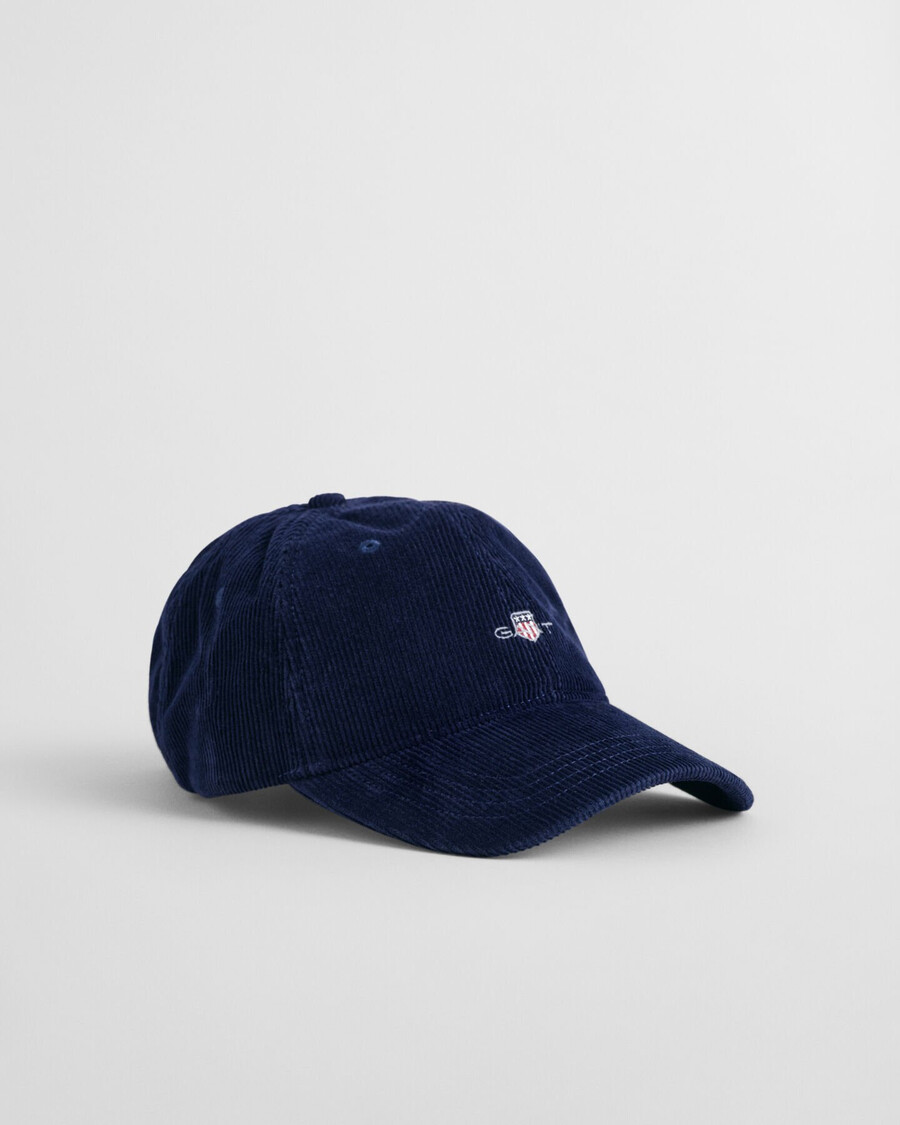 czapka z daszkiem shield corduroy - marine
