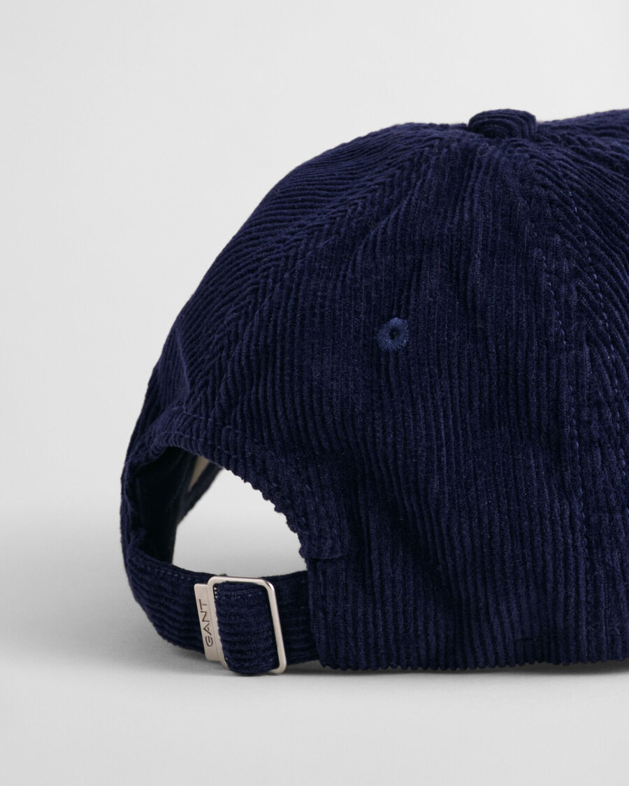 czapka z daszkiem shield corduroy - marine