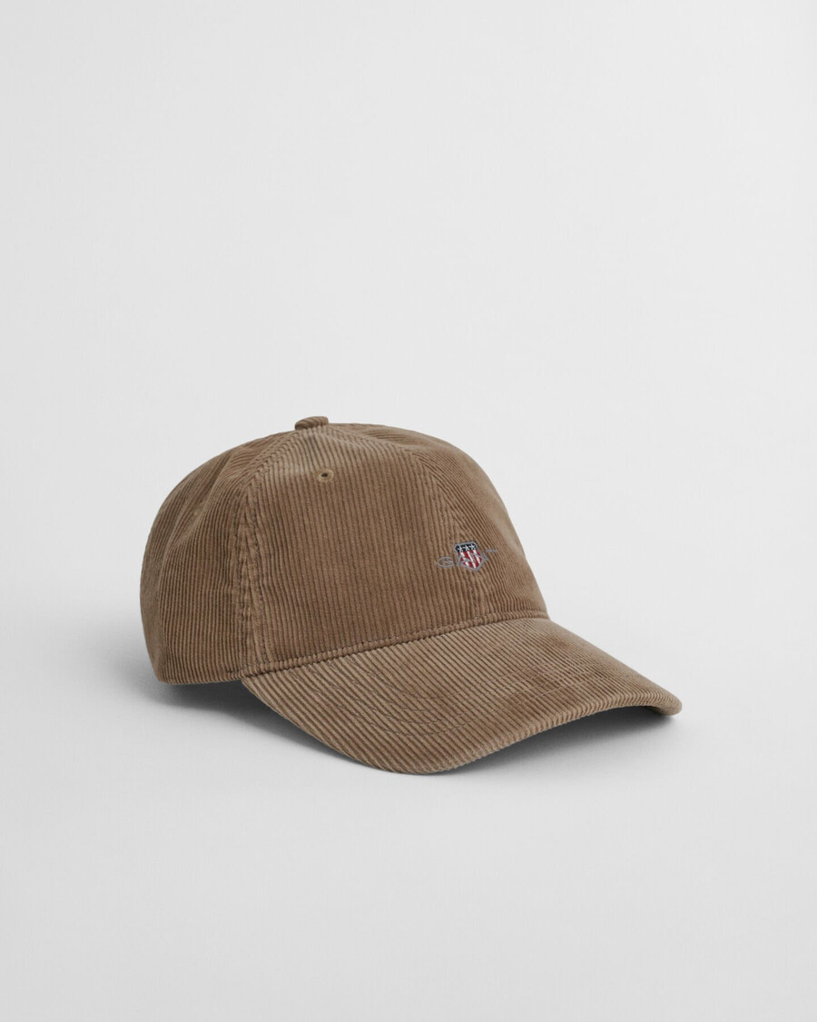 czapka sztruksowa shield w kolorze ciepłym khaki