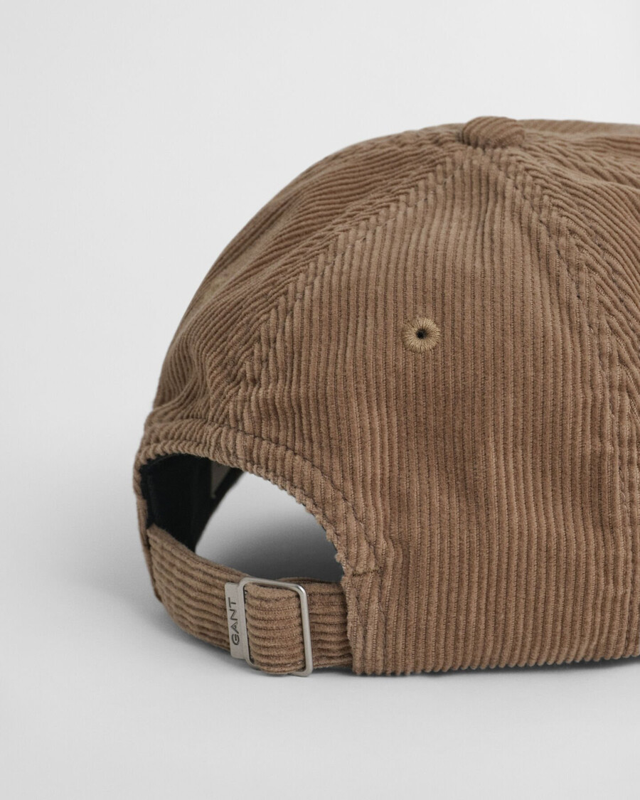 czapka sztruksowa shield w kolorze ciepłym khaki