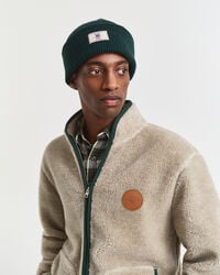 prążkowana czapka z mieszanki bawełny – tartan green