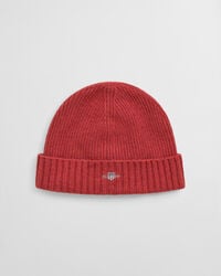czapka wełniana shield wool beanie - modern rust