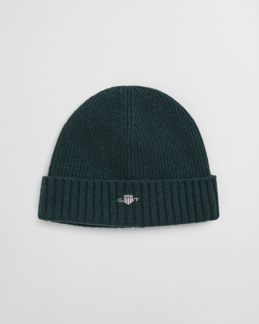 czapka wełniana shield wool beanie – tartan green