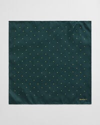 chusteczka kieszonkowa z nadrukiem w kropki – tartan green