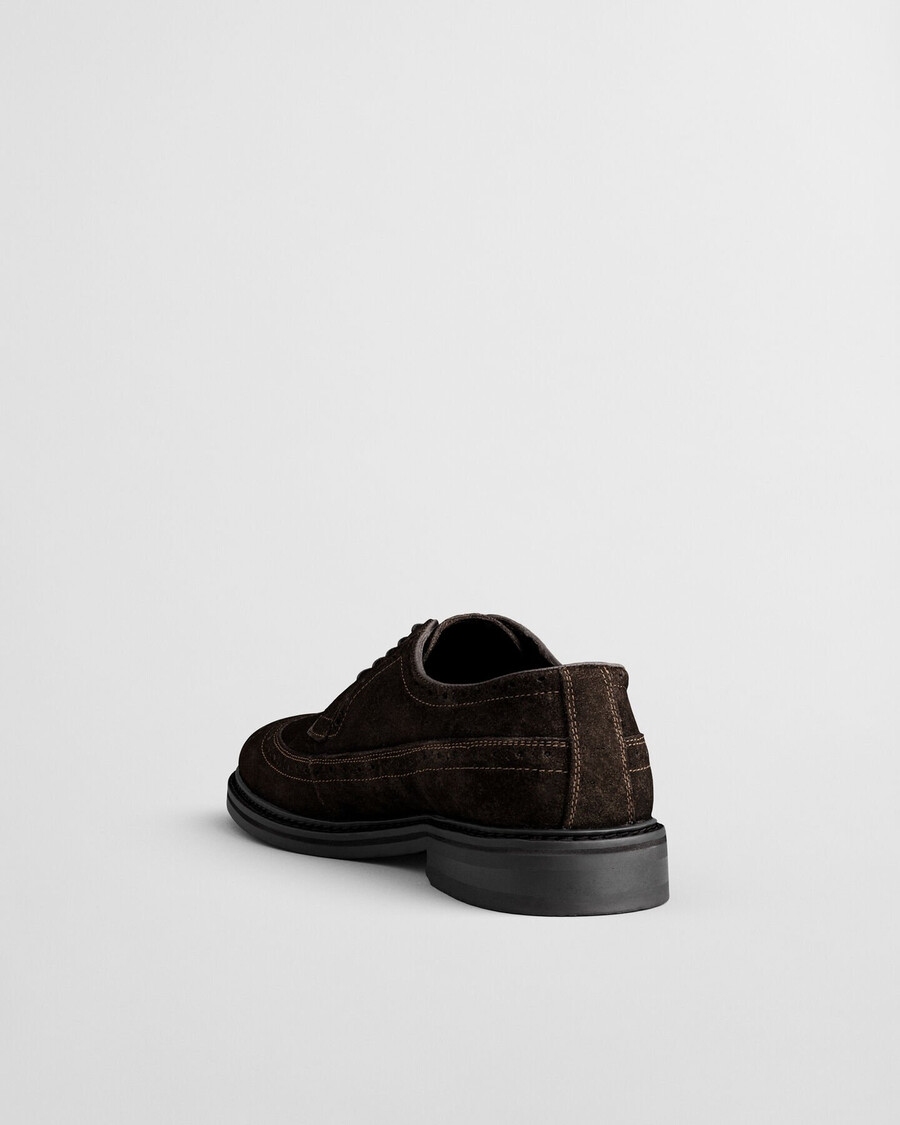 buty zamszowe bidford derby – głęboki brąz
