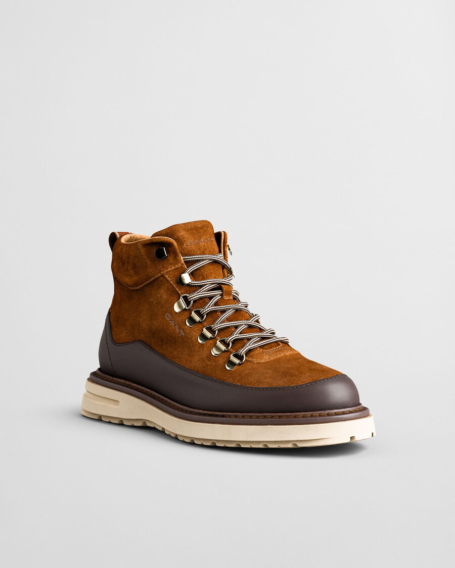 buty hillprep mid suede - cognac