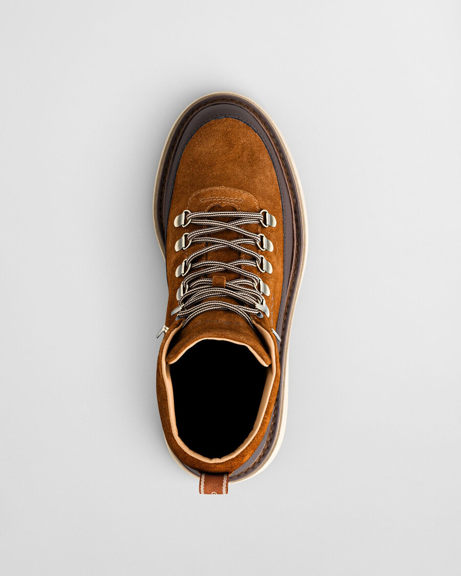 buty hillprep mid suede - cognac