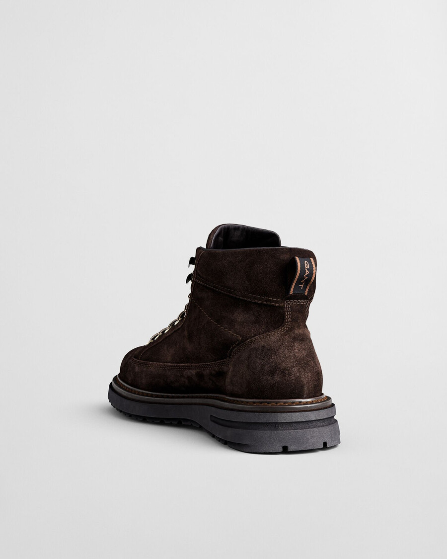 buty hillprep mid suede – głęboki brąz