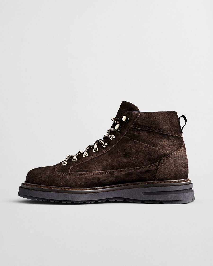 buty hillprep mid suede – głęboki brąz