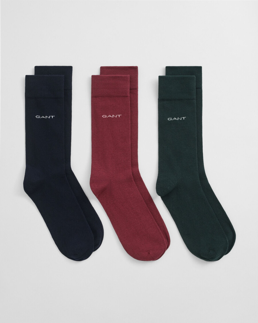 3 sztuki miękkich bawełnianych skarpetek – tartan green