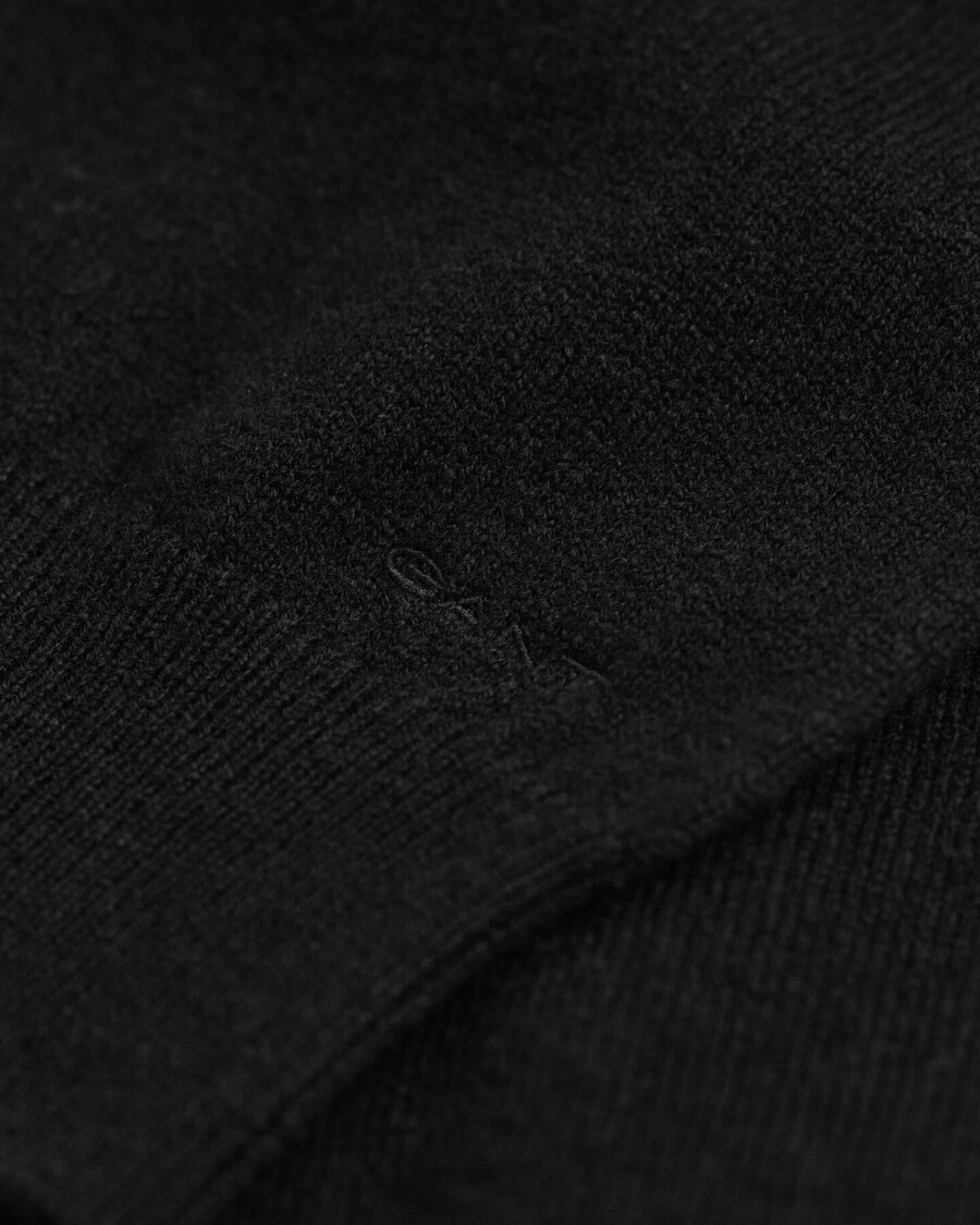 sukienka z dzianiny superfine lambswool - czarna
