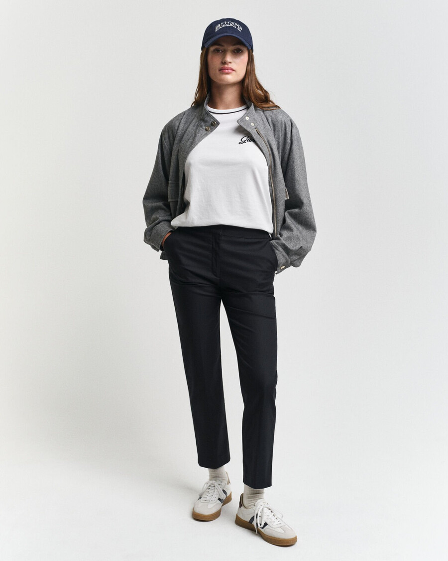 spodnie cygaretki slim - ebony black