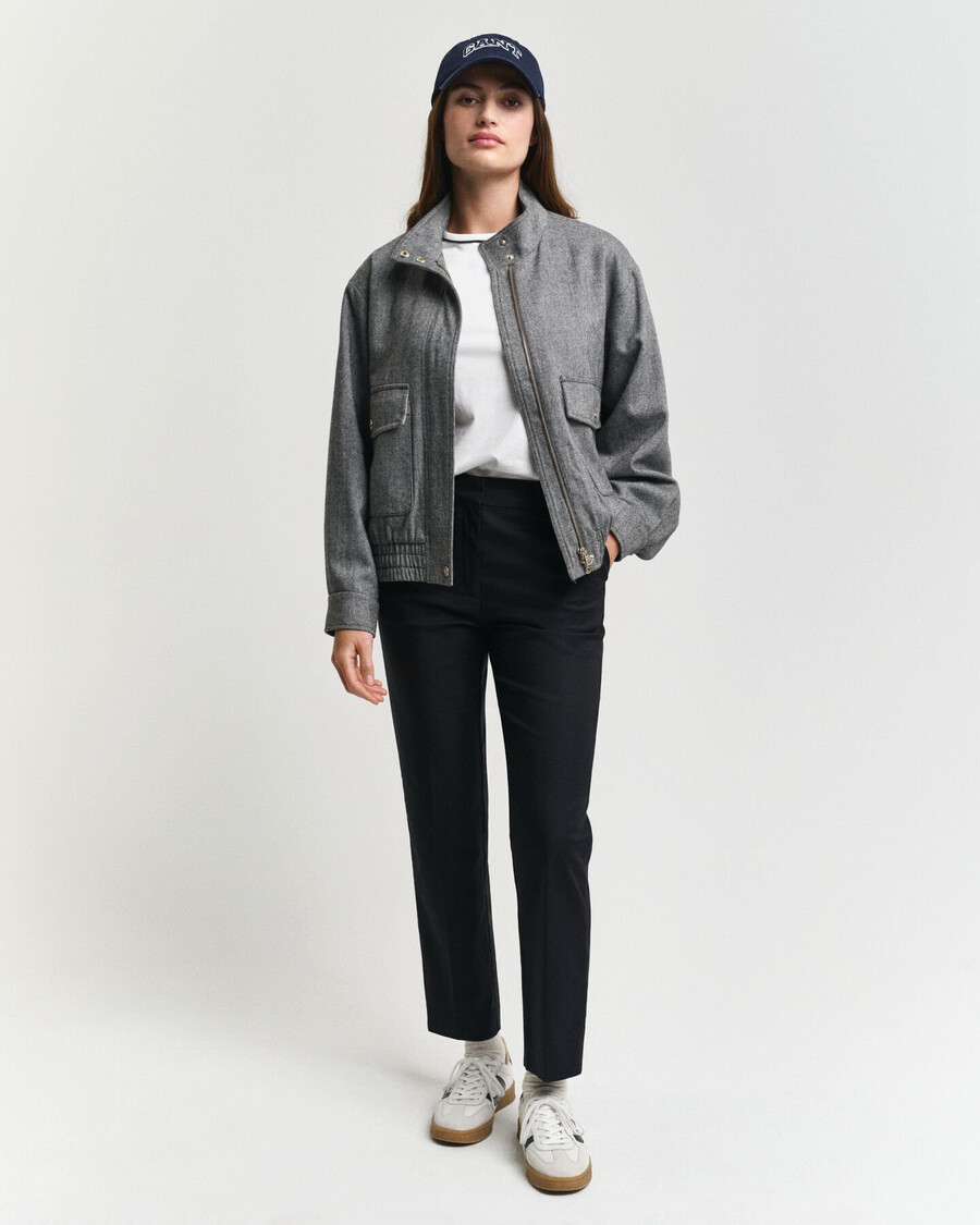 spodnie cygaretki slim - ebony black