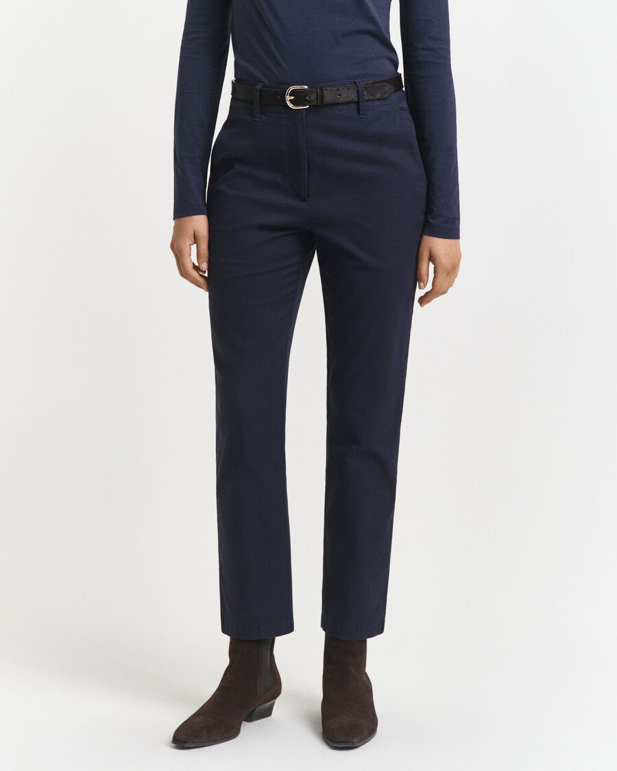 chinosy slim fit – wieczorowy błękit