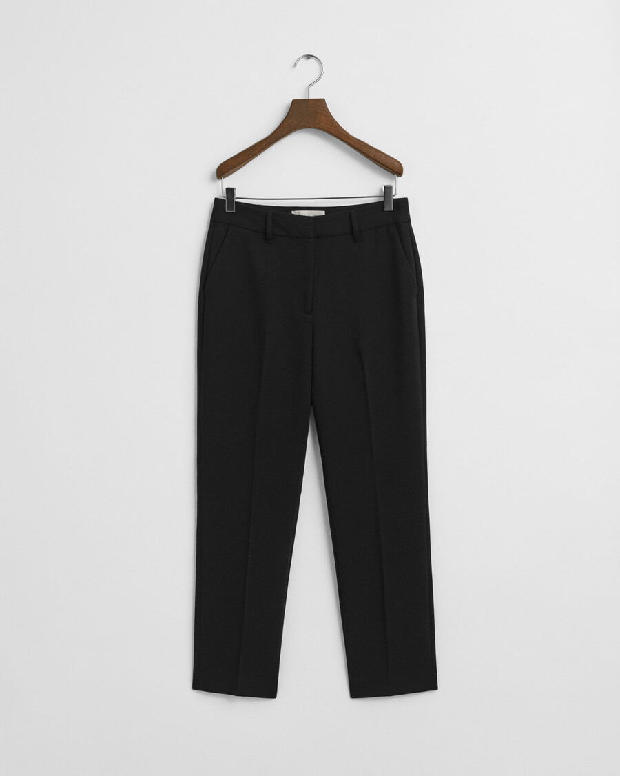 spodnie slim fit fluid – czarne