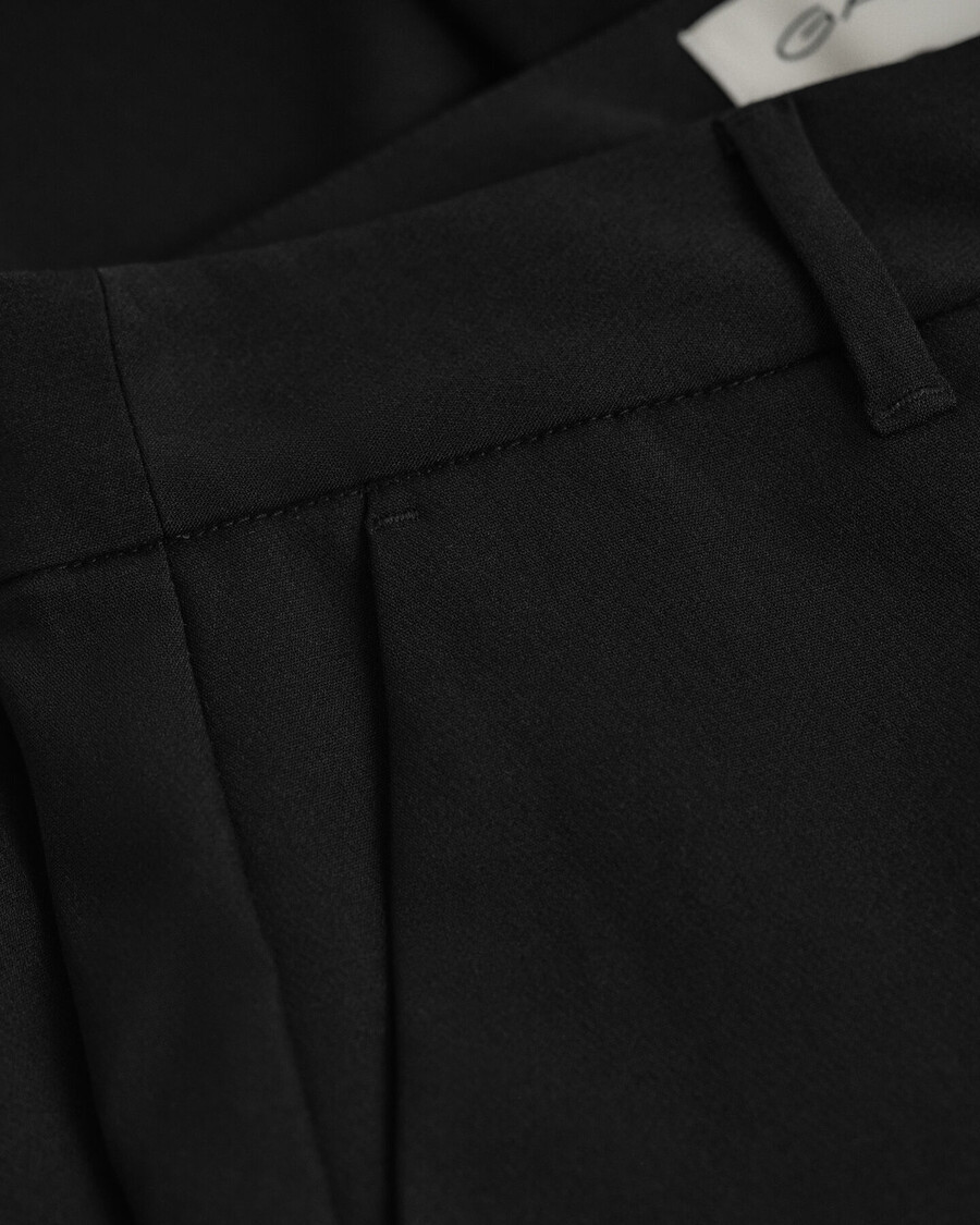 spodnie slim fit fluid – czarne
