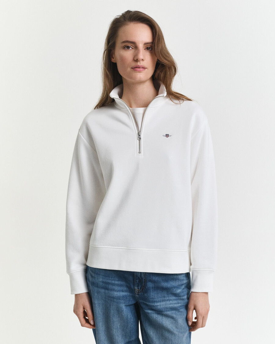 bluza shield half zip w kolorze skorupki jajka