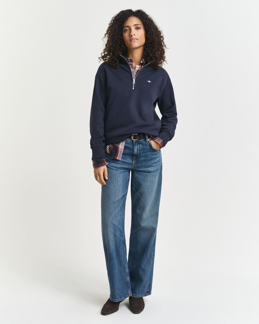 bluza shield half zip – wieczorowy błękit