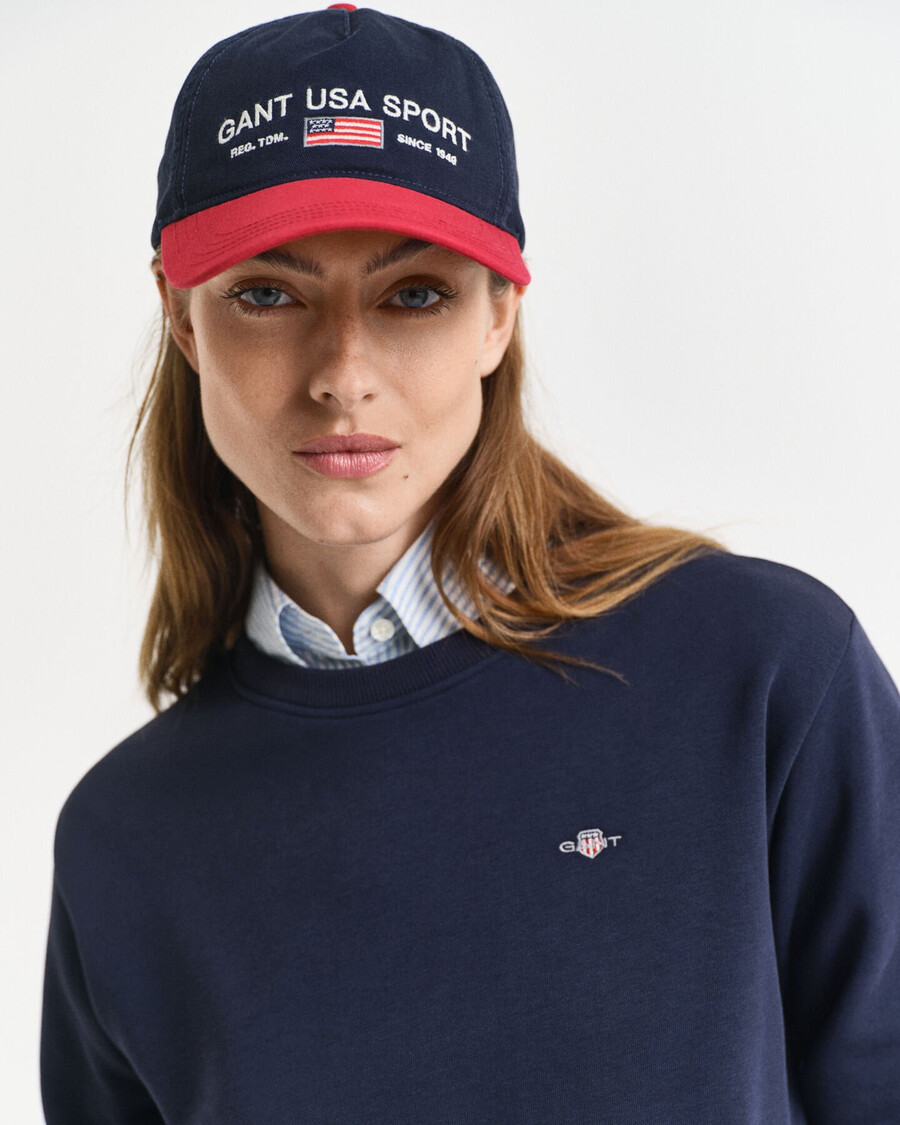 sukienka dresowa shield crew neck – wieczorowy błękit
