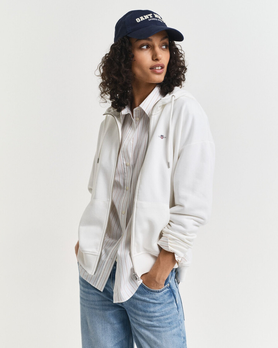 bluza z kapturem shield zip - w skorupce jajka
