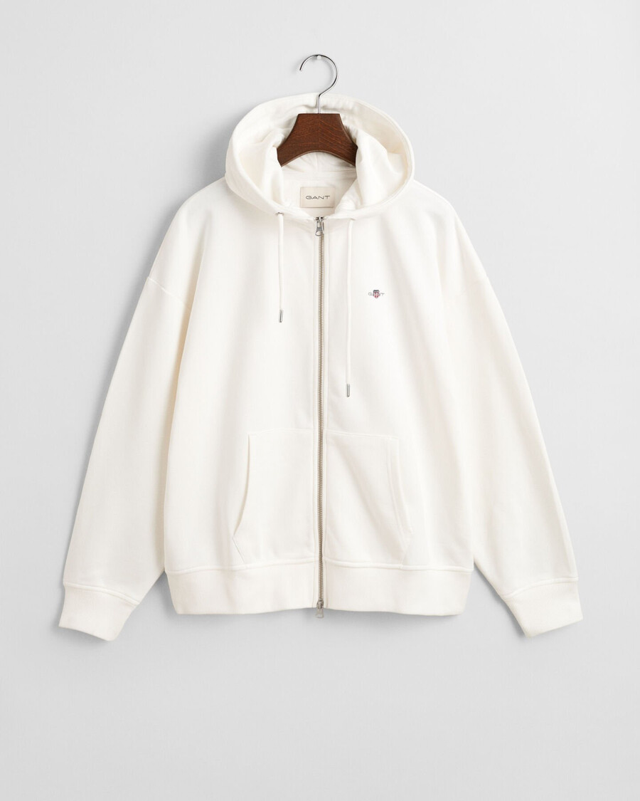 bluza z kapturem shield zip - w skorupce jajka