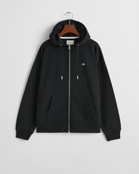 bluza z kapturem shield zip – czarna