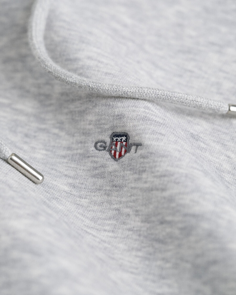 bluza z kapturem shield – jasnoszary melanż
