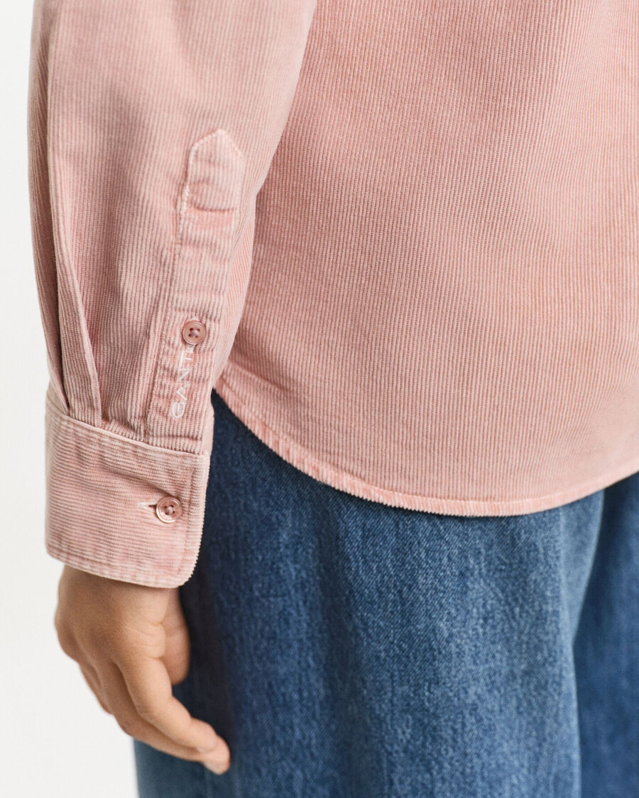 koszula sztruksowa o regularnym kroju – dusty rose