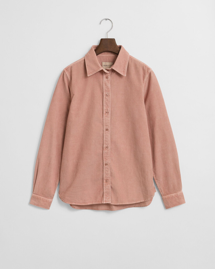 koszula sztruksowa o regularnym kroju – dusty rose