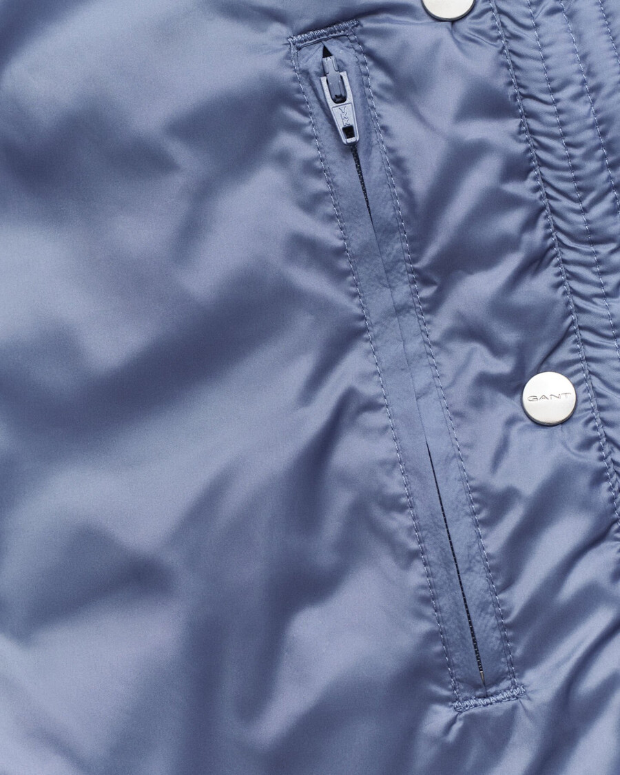 lekka kamizelka puchowa – sprany denim