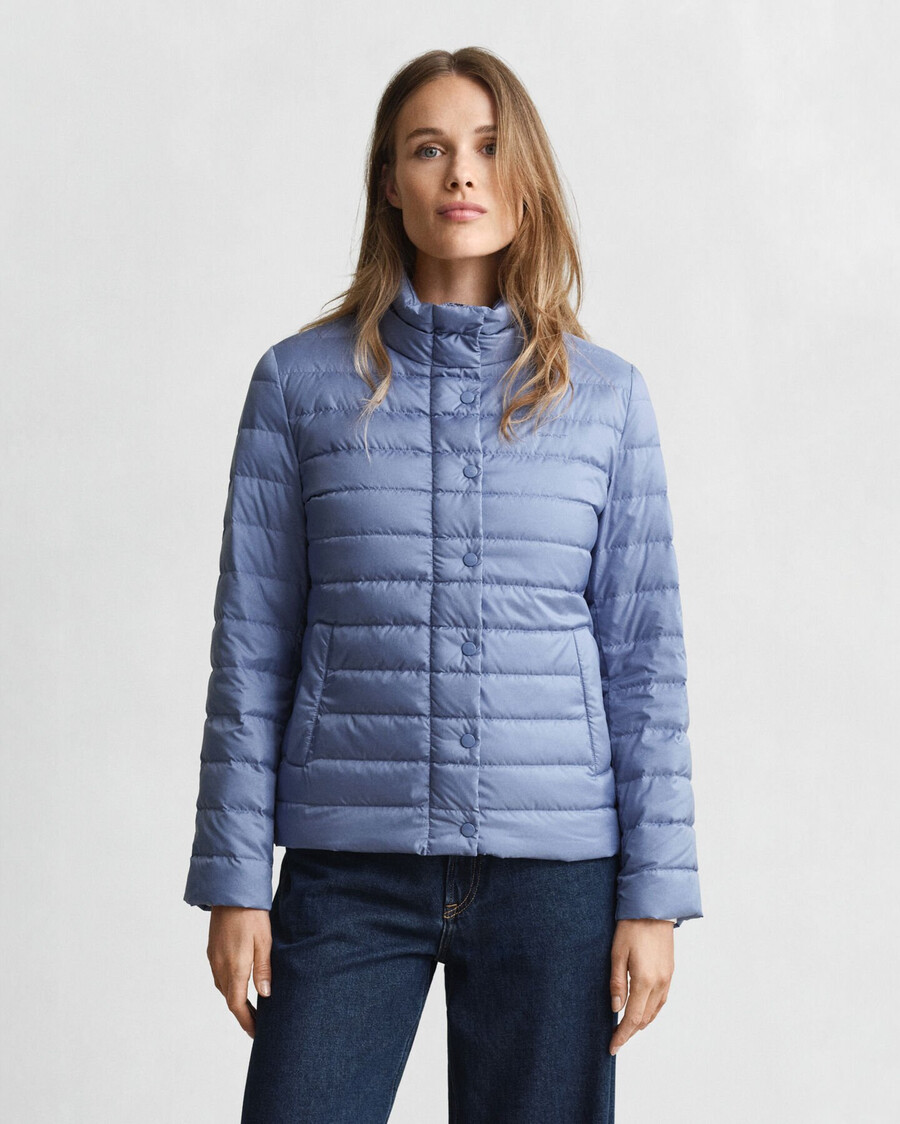 lekka kurtka puchowa – sprany denim