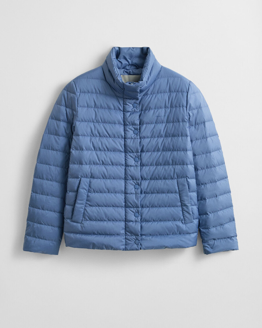 lekka kurtka puchowa – sprany denim