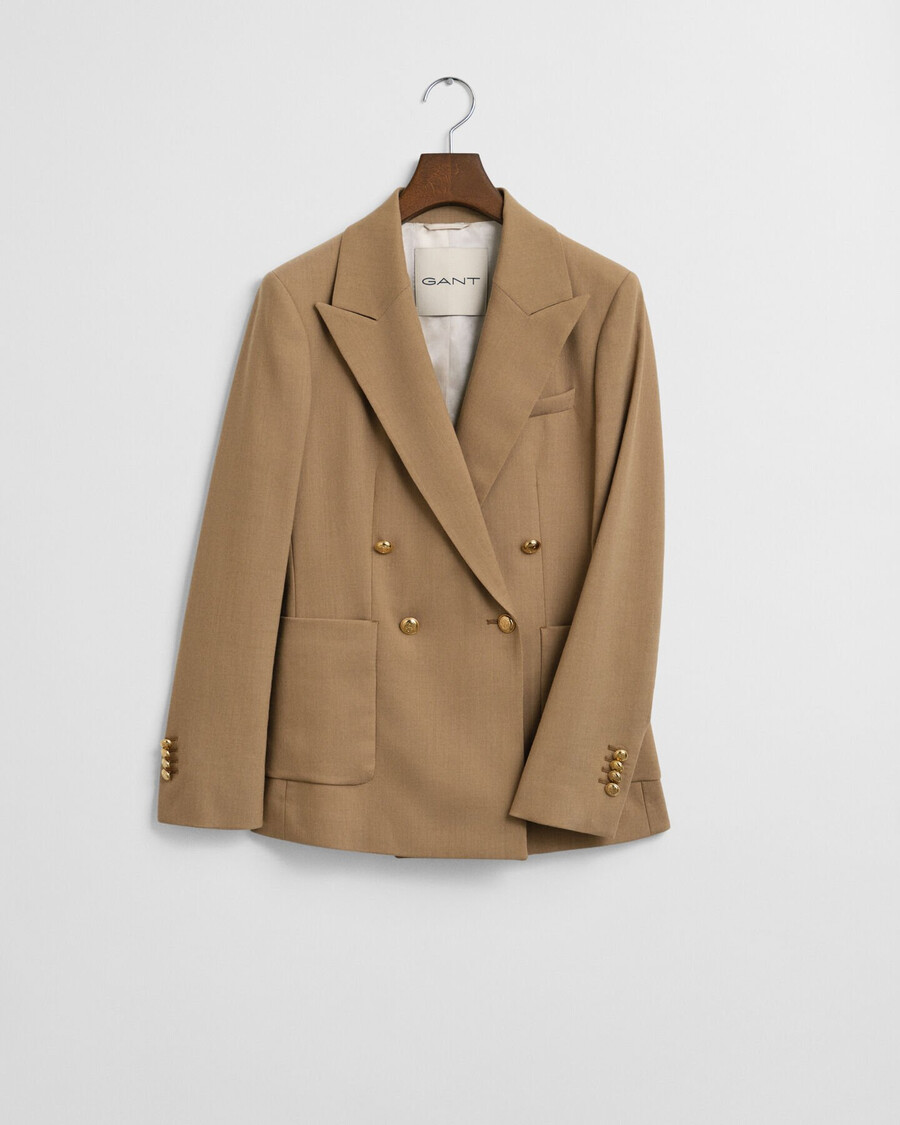 marynarka klubowa slim fit - ciepły khaki