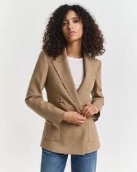 marynarka klubowa slim fit - ciepły khaki