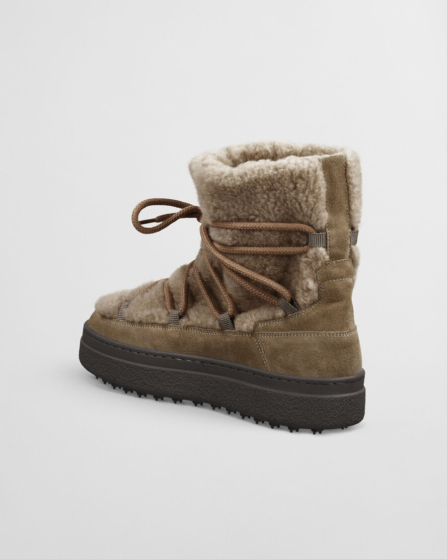 buty snowhill laceup mid boots – ciepłe khaki