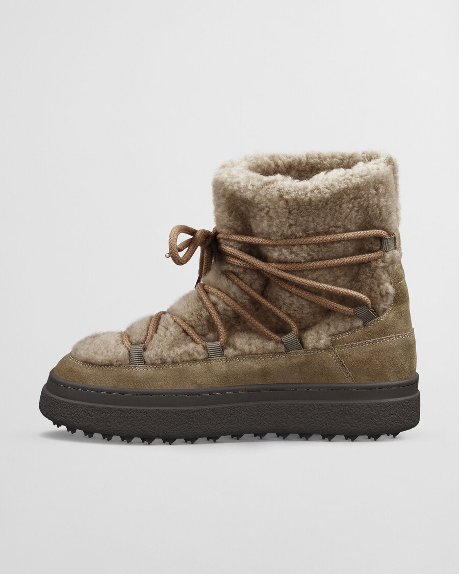 buty snowhill laceup mid boots – ciepłe khaki