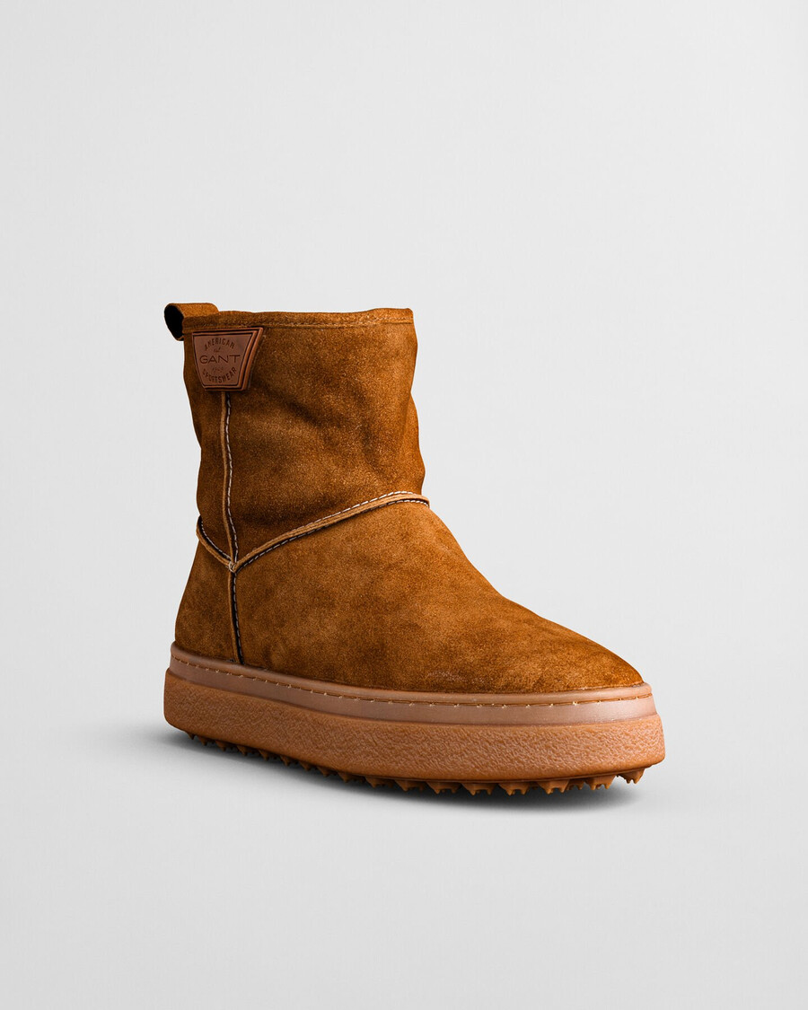 buty snowhill mid boots - cognac