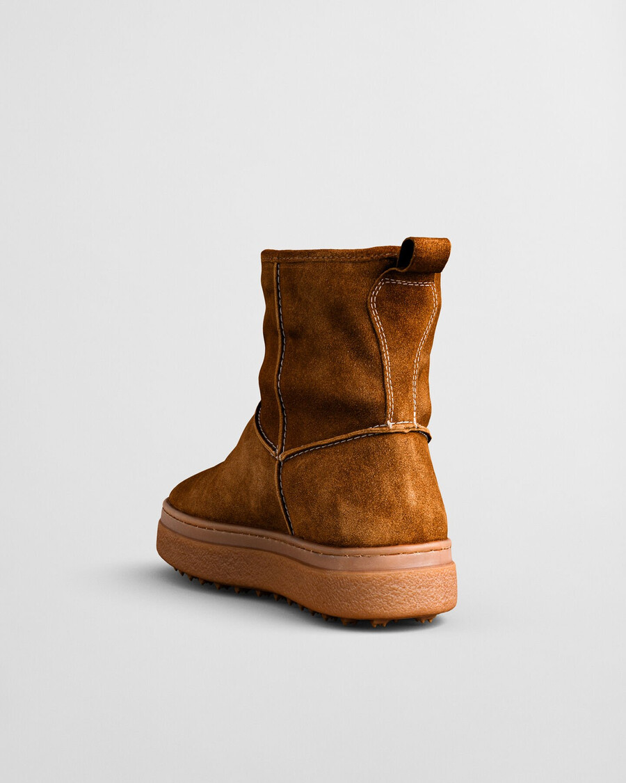 buty snowhill mid boots - cognac