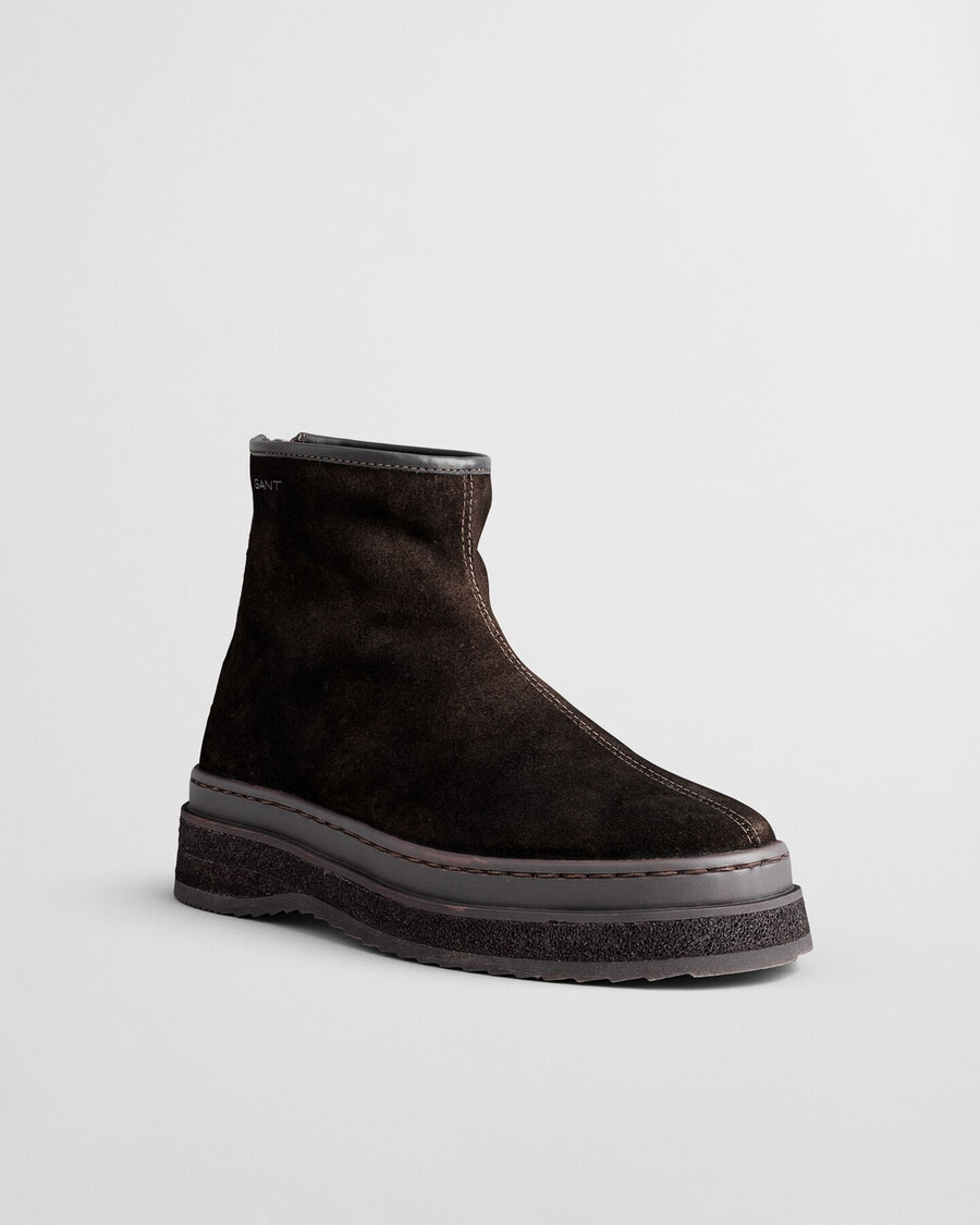 buty sistown mid boots – głęboki brąz